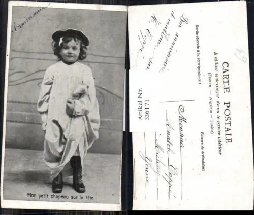 336171,Kind Kinder Mantel Haube Hut Spruch