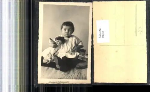 336213,Foto Ak Kind Kinder m. Spielzeug Puppe Bilderbuch pub A. Birndorfer