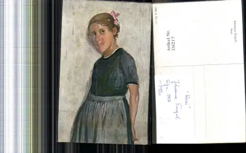 336217,Künstler Ak Johanna Engel Resi Mädchen Portrait Kind Kinder