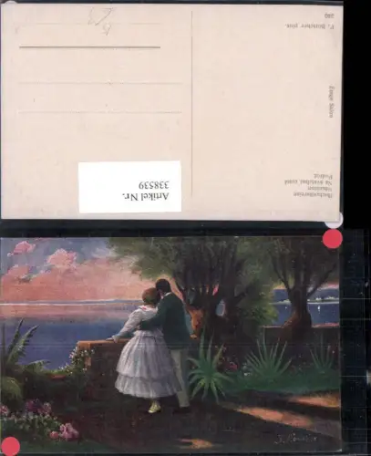 338539,Künstler Ak F. Böttcher Hochzeitsreise Liebe Paar Umarmung