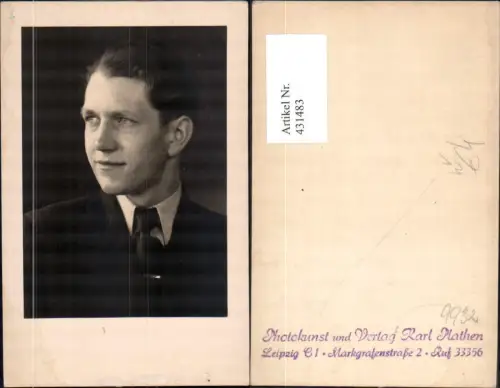 431483,Foto Mann Portrait pub Photokunst Karl Plathen Leipzig