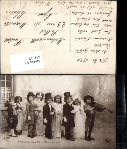 431517,Kinder als Erwachsene Hochzeit Geige Pressons nous M. le Maire attend Theater