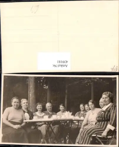 439181,Foto Ak Frauen Kaffeetisch Kaffee Essen Damenrunde