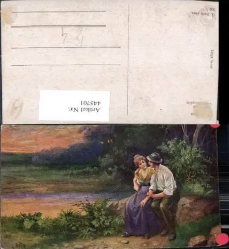 445701,Künstler Ak G. Rath Liebesglück Paar Liebe Verliebter Blick