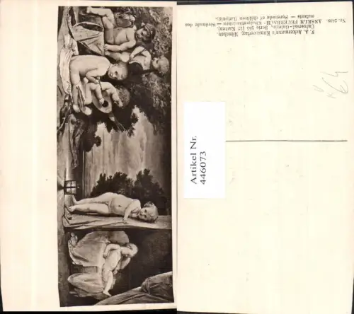 446073,Anselm Feuerbach Kinderständchen Kinder Nackt pub F. A. Ackermann 255euro2639