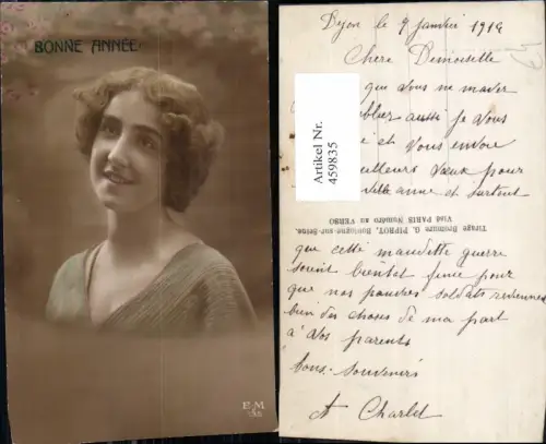 459835,Frau Portrait Edwardian Girl Fashion Mode Photo Postcard