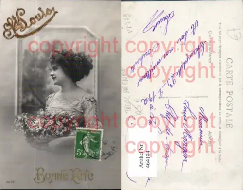 464184,Frau Edwardian Girl Glamour Haarband Blumen St Louis