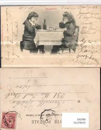 466365,Benedicite Kinder als Erwachsene Tisch Gebet Essen pub A. Bergeret