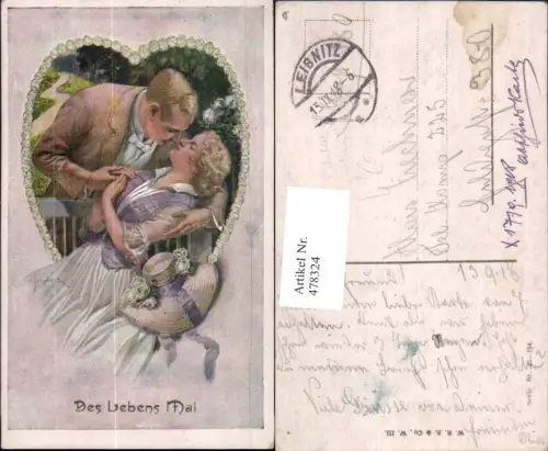 478324,Künstler Ak H. Schubert Des Lebens Mai Paar Liebe Händchenhalten