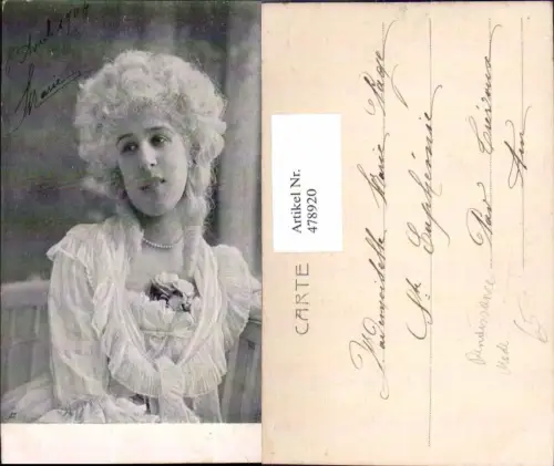 478920,Frau Mode Kleid Perlenkette Renaissance