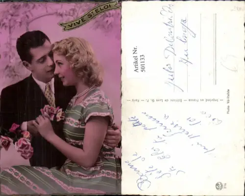 501133,Paar Liebe Verliebter Blick Rosen Vive St Eloi