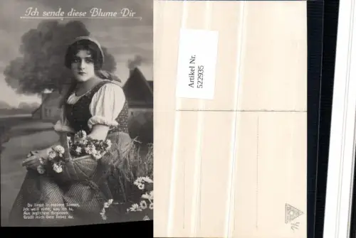 522935,Foto-AK Frau Roma Sinti Zigeuner Mignon Tracht Gänseblümchen