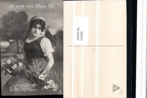 522936,Foto-AK Frau Roma Sinti Zigeuner Mignon Tracht Gänseblümchen