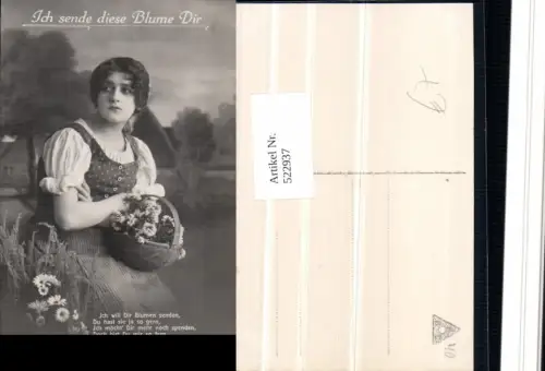 522937,Foto-AK Frau Roma Sinti Zigeuner Mignon Tracht Gänseblümchen