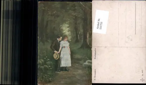 531753,Künstler AK H. Hermanns Frau Liebe Paar