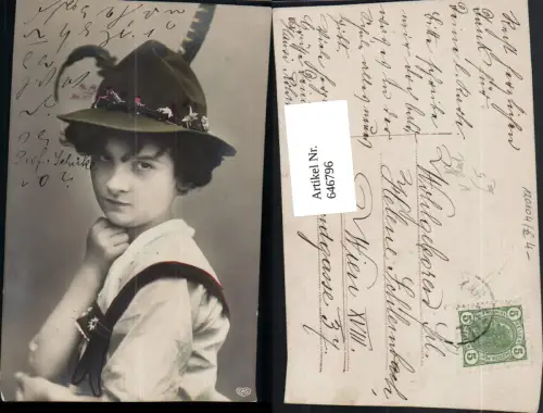 646796,Bub Junge Lederhose Tracht Hut pub EAS