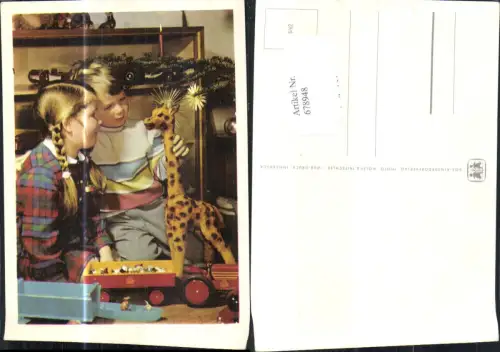 678948 Kinder Spielzeug Traktor Giraffe Stofftier SOS Kinderdorf