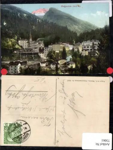 73061,Bad Gastein Photochromie pub Purger e Co No. 9647