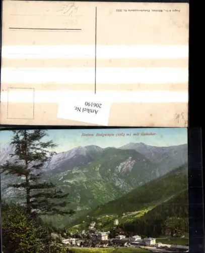206190,Station Bad Gastein m. Gamskar Bahnhof Eisenbahn pub Purger Co 9651