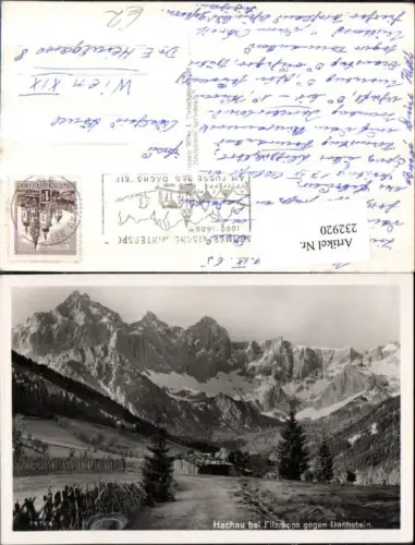 232920,Hachau b. Filzmoos geg. Dachstein Bergkulisse