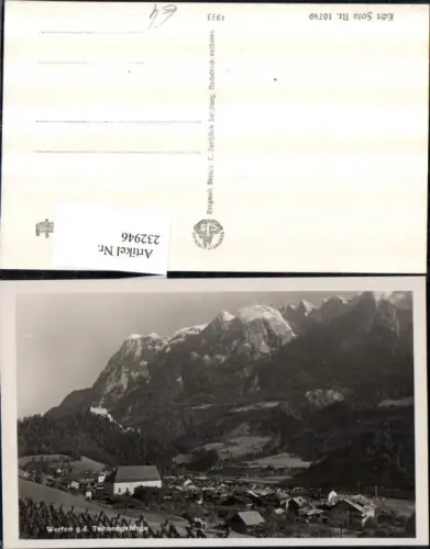 232946,Werfen Totale geg. d. Tennengebirge