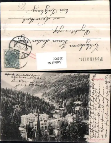 232950,Badgastein Bad Gastein Teilansicht pub Stengel u. Co 2501