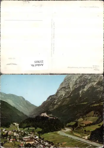 237835,Werfen Totale m. Burg Hohenwerfen u. Tennengebirge pub Foto F. Wollersberger