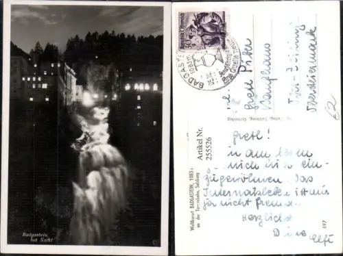 255526,Badgastein Bad Gastein b. Nacht Wasserfall