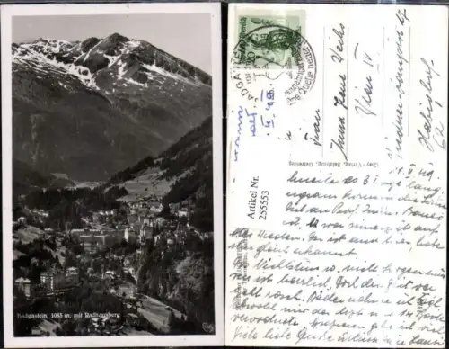 255553,Badgastein Bad Gastein Totale m. Radhausberg Bergkulisse pub Cosy