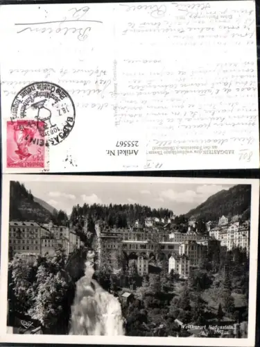 255567,Badgastein Bad Gastein Teilansicht Wasserfall