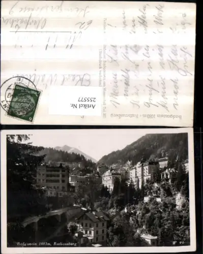 255577,Badgastein Bad Gastein Teilansicht m. Rathausberg Radhausberg