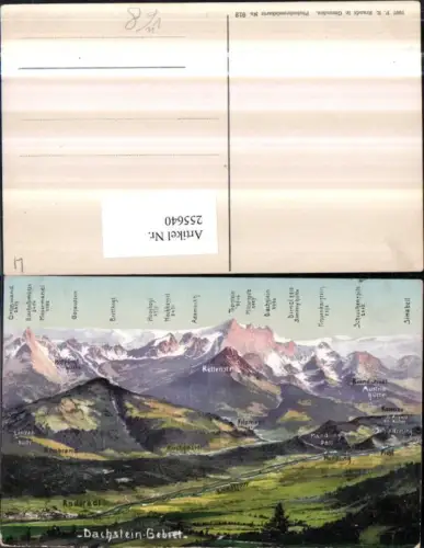 255640,Radstadt Totale m. Dachstein-Gebiet Filzmoos Pichl pub F. E. Brandt 912