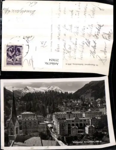 255654,Badgastein Bad Gastein Teilansicht Kirche m. Radhausberg pub Cosy