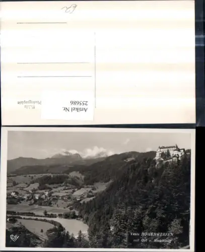 255686,Veste Festung Hohenwerfen Hohen-Werfen m. Ort u. Hochkönig Totale pub Cosy