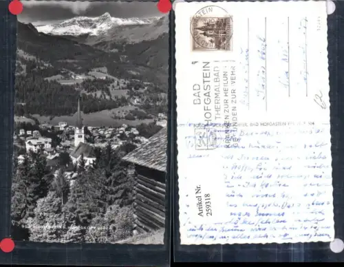 259318,Bad Hofgastein Totale Kirche m. Hundskopf