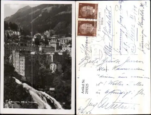 259325,Badgastein Bad Gastein Teilansicht Wasserfall