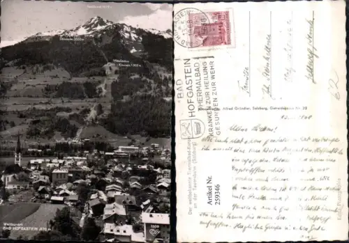 259346,Bad Hofgastein Totale m. Berglift Schlossalm u. Türchlwand pub Cosy 1509