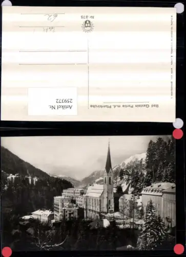 259372,Foto AK Bad Gastein Teilansicht Kirche