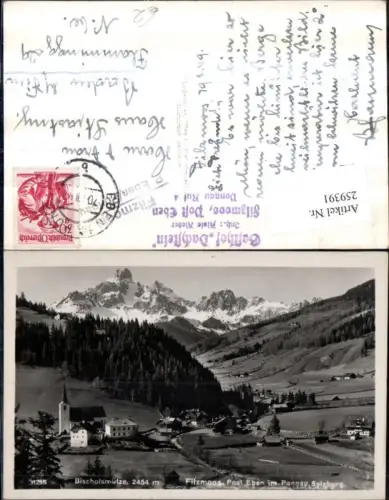 259391,Filzmoos b. Eben im Pongau Totale m. Bischofsmütze Bergkulisse