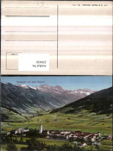 259438,Radstadt Totale m. d. Tauern Bergkulisse pub F. E. Brandt 1664