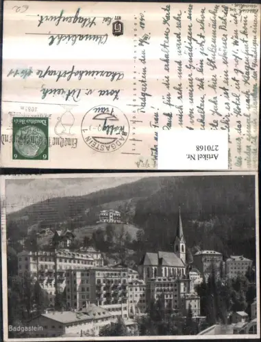 270168,Badgastein Bad Gastein Teilansicht Kirche