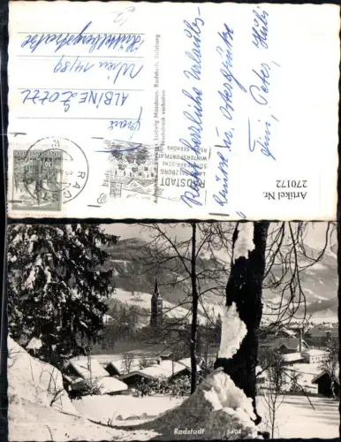 270172,Blick auf Radstadt Teilansicht Winterbild