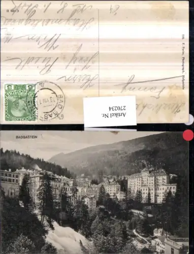 270234,Badgastein Bad Gastein Totale Wasserfall pub F. Fuchs 646