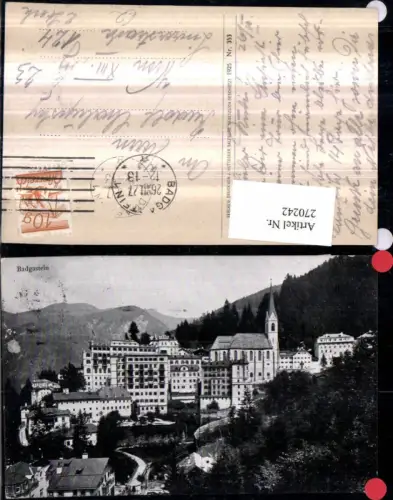 270242,Badgastein Bad Gastein Teilansicht Kirche