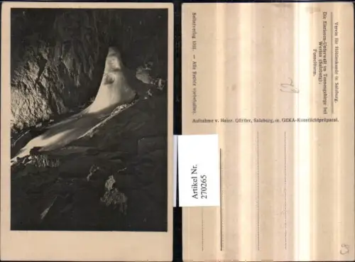 270265,Eisriesen-Unterwelt im Tennengebige b. Werfen Posseltturm