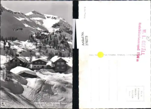 270273,Felseralm am Radstädter Tauern m. Teufelshorn Bergkulisse Winterbild pub Cosy 1167