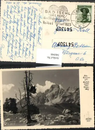 346948,Bischofsmütze vom Linzersteig b. Filzmoos Bergkulisse pub F. E. Brandt 9870