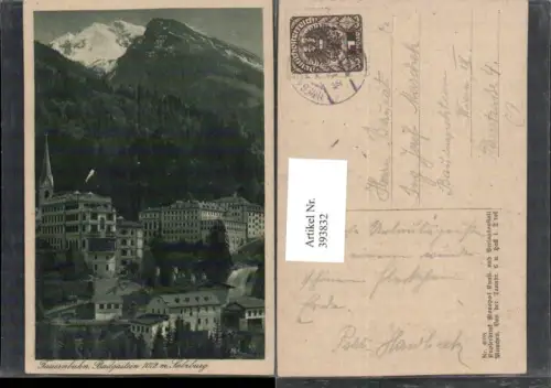 393832,Badgastein Bad Gastein Teilansicht Bergkulisse