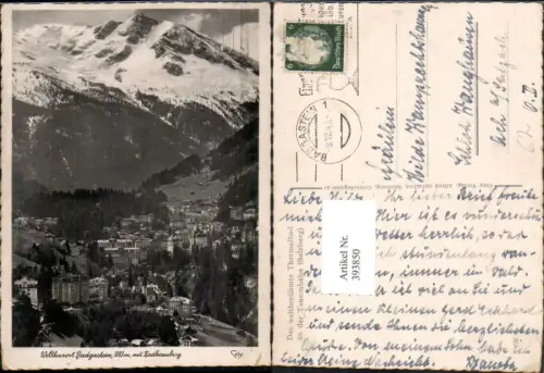 393850,Badgastein Bad Gastein Totale m. Radhausberg Bergkulisse pub Cosy