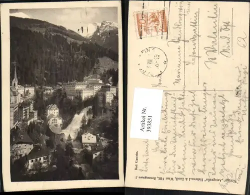 393851,Bad Gastein Teilansicht Wasserfall Bergkulisse